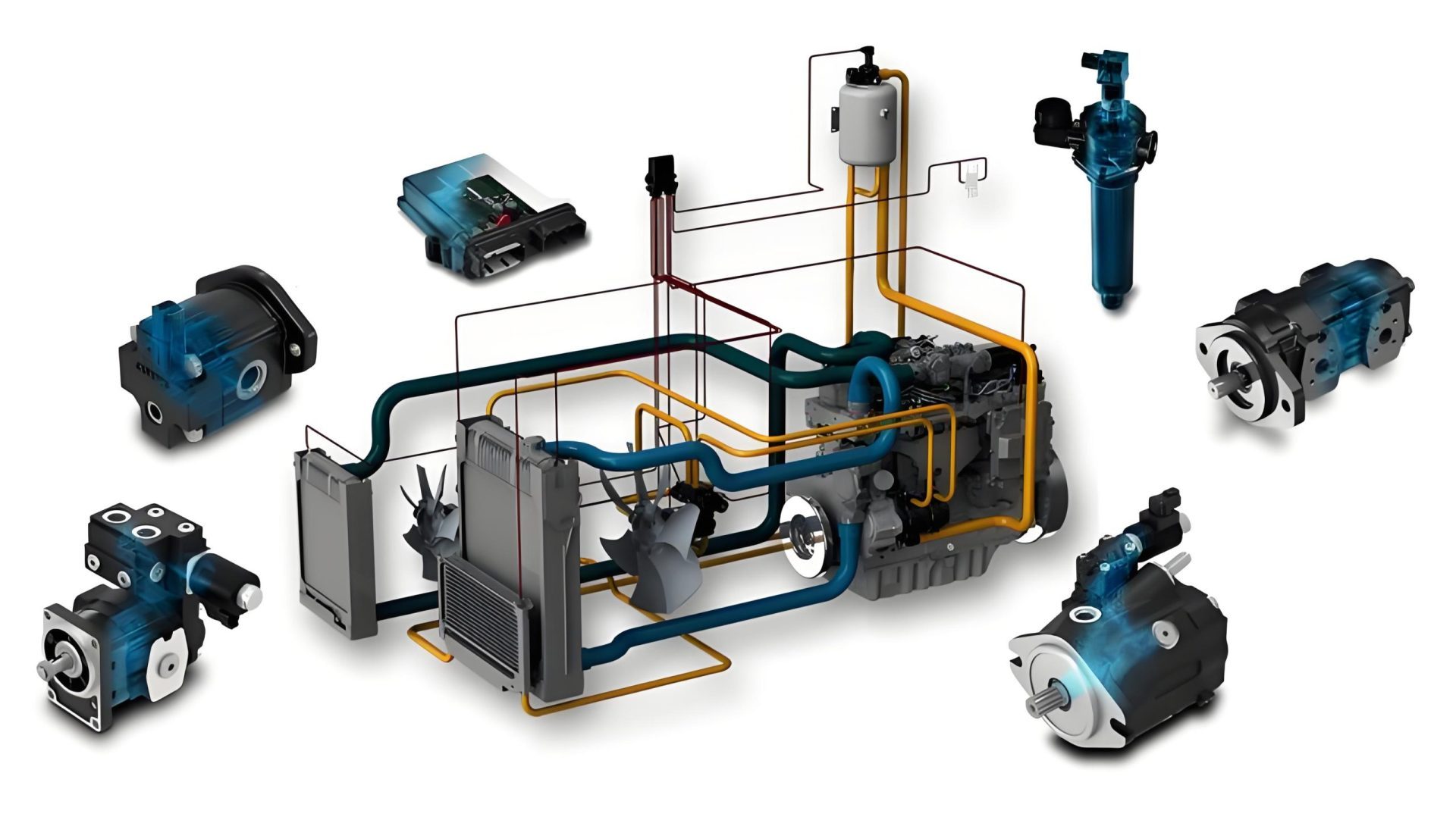 Hydraulic system components